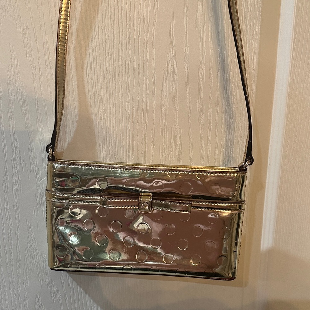Kate Spade Metallic Gold Crossbody Bag